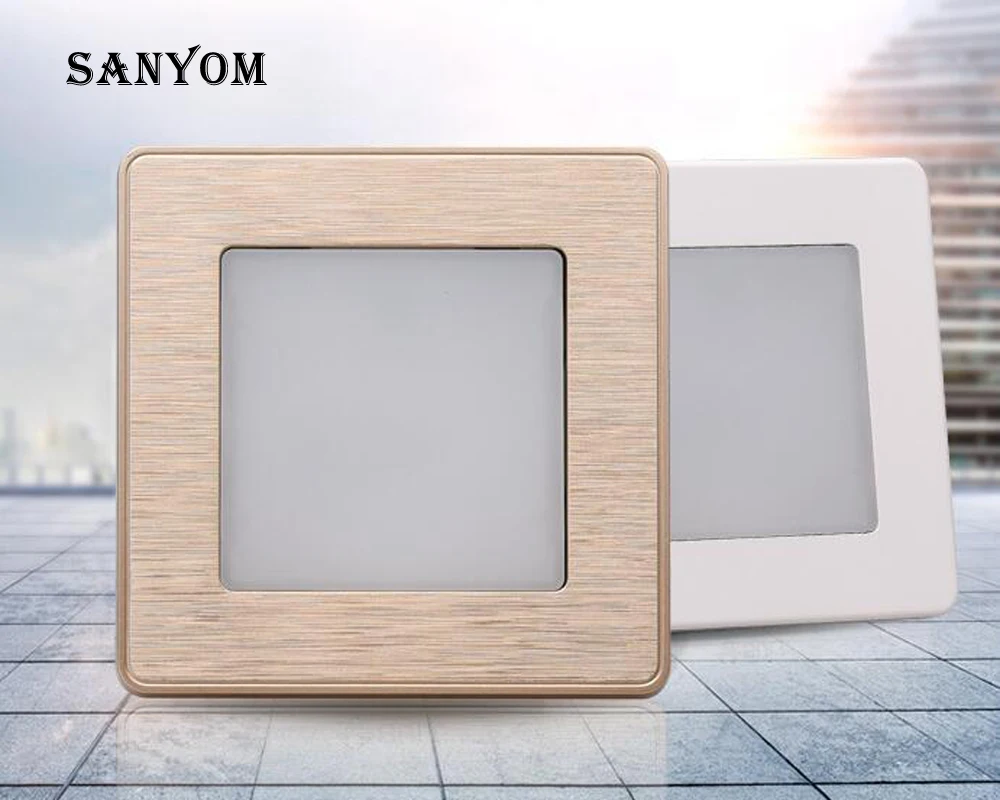 

New 1.5W 86 LED ladder Wall light Modern LED Footlight Stair Light Led Step Light Novelty Night Lamp Recessed kitchen corridor