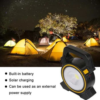 

camping equipment Powerful COB LED Inspection Light USB Charging Floodlight Lantern Emergency Spotlight Hiking Tent Lamp