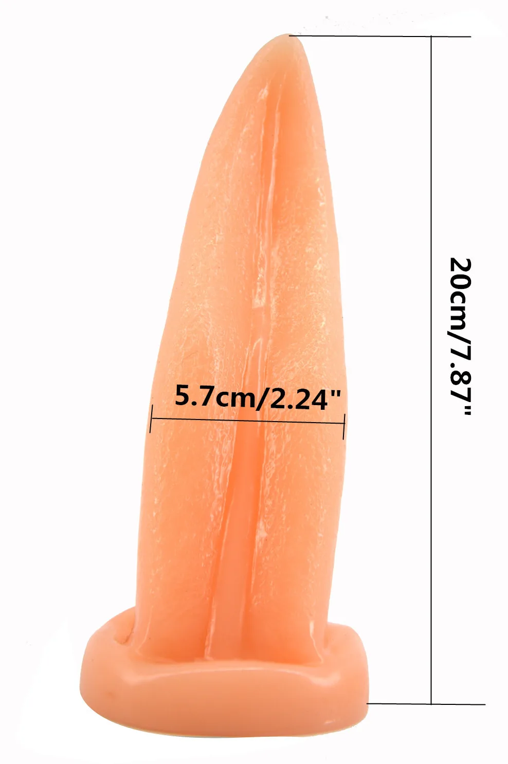 7.87 Inch Lifelike Tongue Dildo with Sucker,Artificial Lesbian Sex Product Adult Women Masturbation Huge Dildo Gay