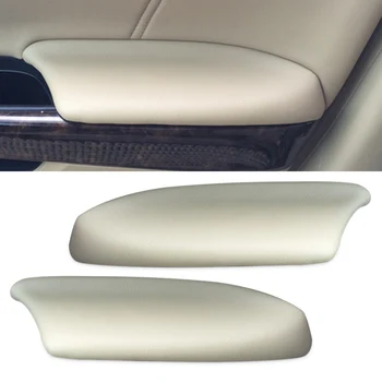 

DWCX 1pair Beige Front Door Panels Armrest Skin Covers Leather for Honda Accord 2008 2009 2010 2011 2012 DIY only fit for Sedan