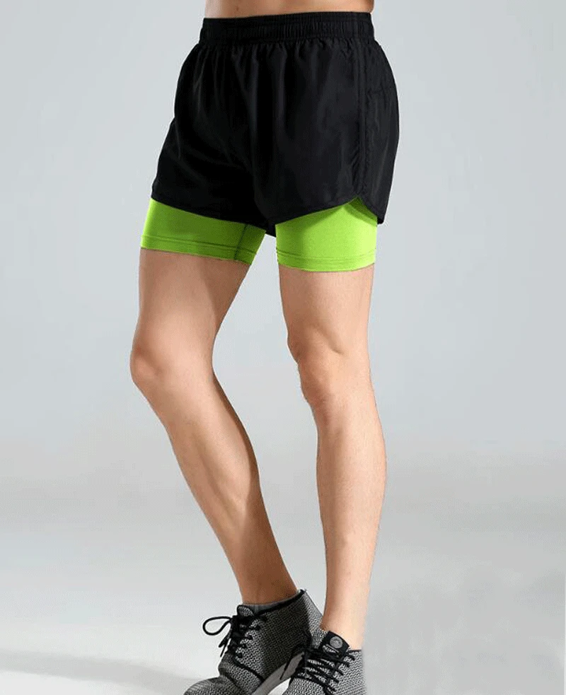 Быстросохнущие мужские спортивные шорты для бега для активных тренировок шорты для бега с более длинным вкладышем 4 цвета дышащий материал