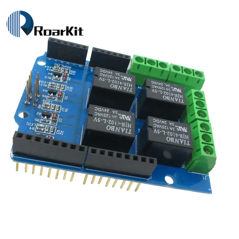 

4 channel 5v relay shield module, Four channel relay control board relay expansion board for arduino UNO R3 mega 2560