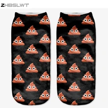 ZHBSLWT, женские носки, животные, разные узоры, мода, горячая распродажа, повседневные носки из полиэстера с милыми персонажами, носки с 3D принтом