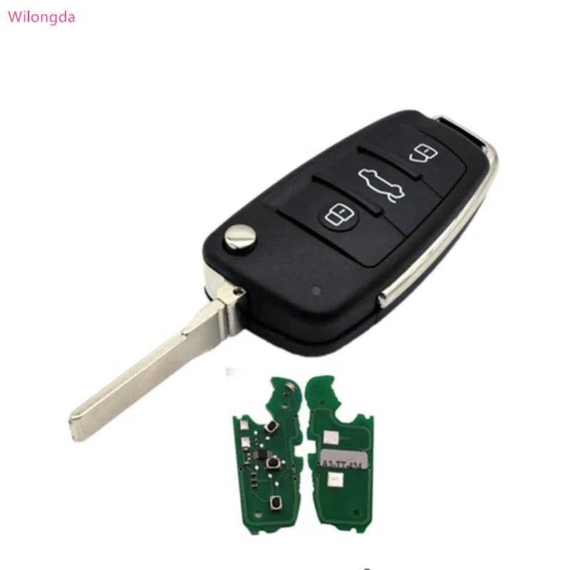 

Wilongda Auto Smart Key A3TT 3 button remote key wth ID48 chip 434mhz for Audi key