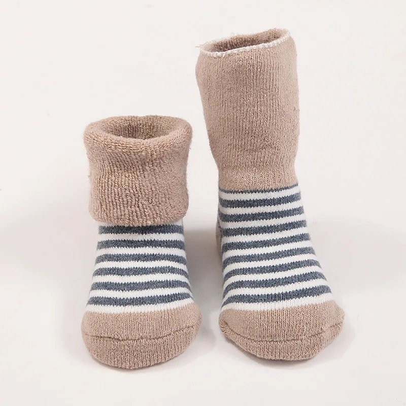 4Pairs/lot Winter Baby Socks Boy Girl Socks Plush Warmth High Quality Cotton Newborn Leg Warmers Baby Christmas Socks 2019