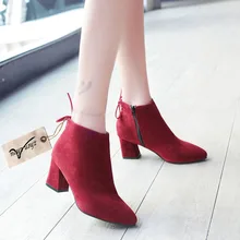 

2018 free freight New high heels for women's boots Martin boots for women pointed
