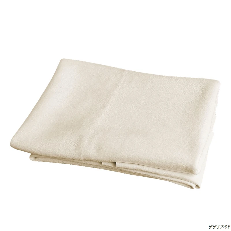 OOTDTY 40*70 см натуральный Шамми замша кожа автомобиля чистящие полотенца сушка стиральная ткань