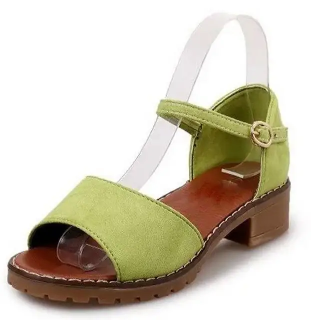 Buy fashion low heel flat ladies sandals artificial