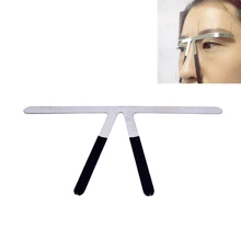 1 шт. высокое качество перманентные брови 3 точки трафарет сплав измерения макияж баланс татуировки линейки трафарет татуировки