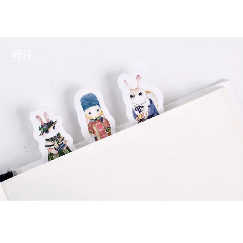 45pcs/pack Kawaii Alice Rabbit Animals Stickers Adhesive Stickers DIY Decoration Stickers Mini Paper Dairy Sticker