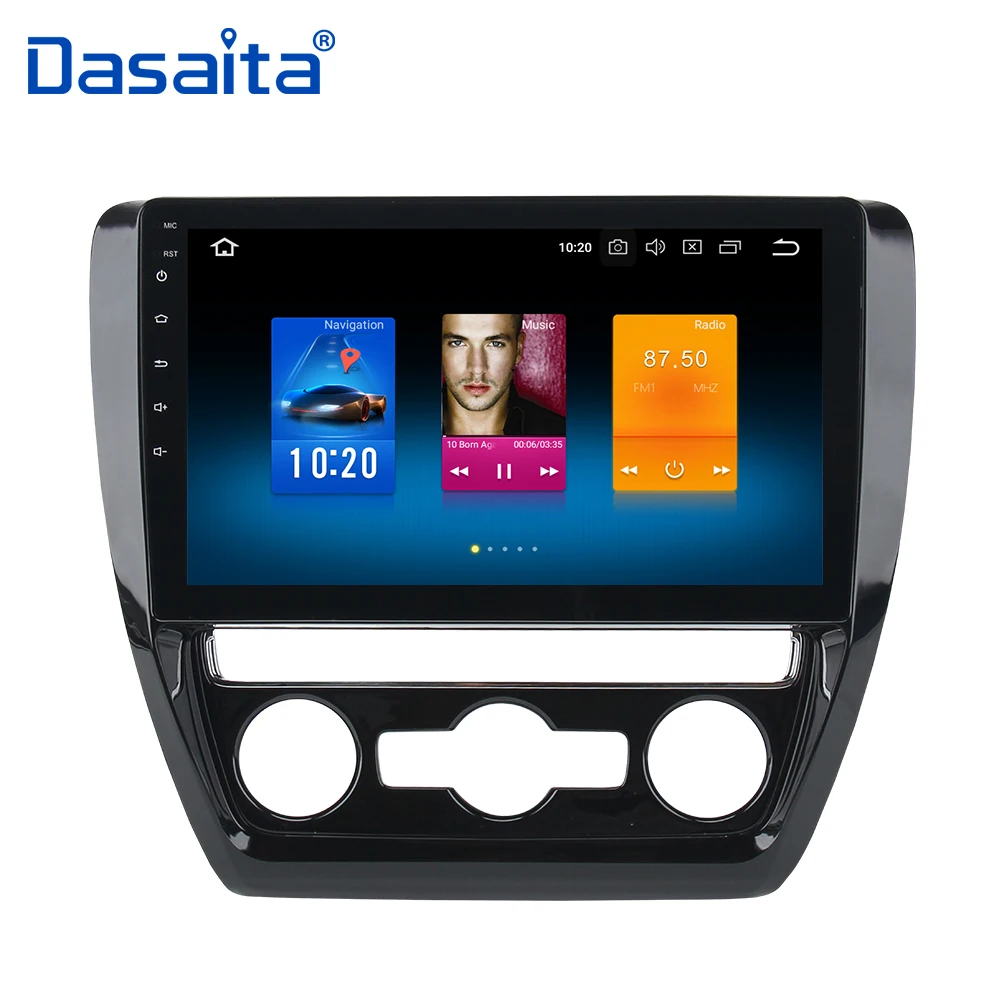 Perfect Android 9.0 Octa Core 32GB ROM 4GB RAM auto radio for VW Jetta 2011 2012 2013 2014 2015 with 10.2" HD Digital Multi Touch Screen 1