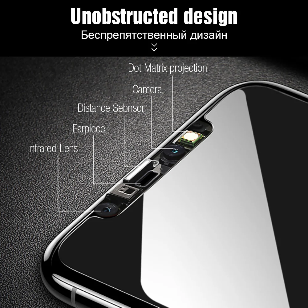 Защитное стекло TOMKAS для iPhone X XS Max XR закаленное защиты экрана 7 8 6 6S Plus 5 SE