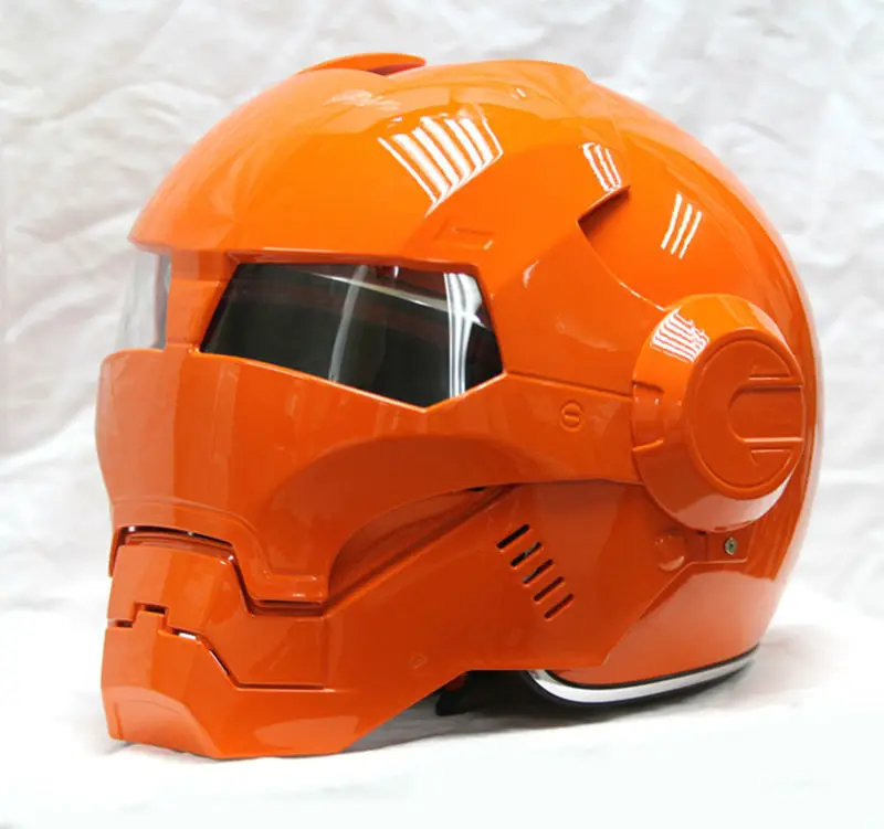 

motocross helmets MASEI Orange IRONMAN Iron Man helmet half helmet open face helmet ABS casque motocross 610