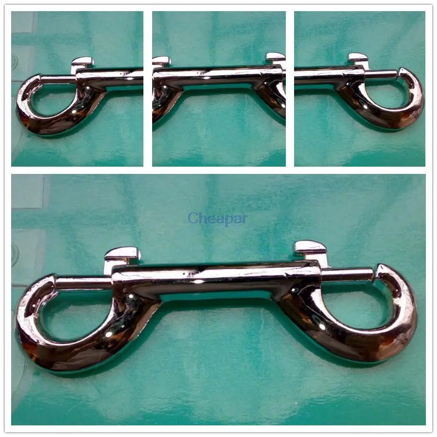 

2pcs 8cm Double End Trigger Clips Snap Hook Bag Straps Belt Key Keychain Luggage