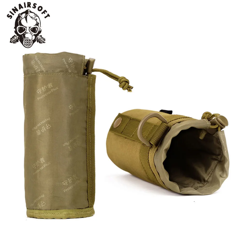 SINAIRSOFT MOLLE система армейская прочная бутылка для воды d-кольцо держатель шнурок мешок Открытый тактический военный бутылка для воды сумка