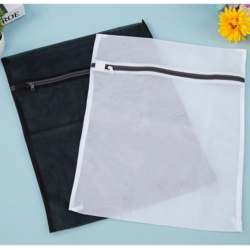 4 قطع شبكة الغسيل أكياس الصدرية ملابس الحماية الغسيل تجفيف حقيبة سستة حقيبة تخزين المنزل مجموعة من 4 (2 المتوسط ، 2 كبير)