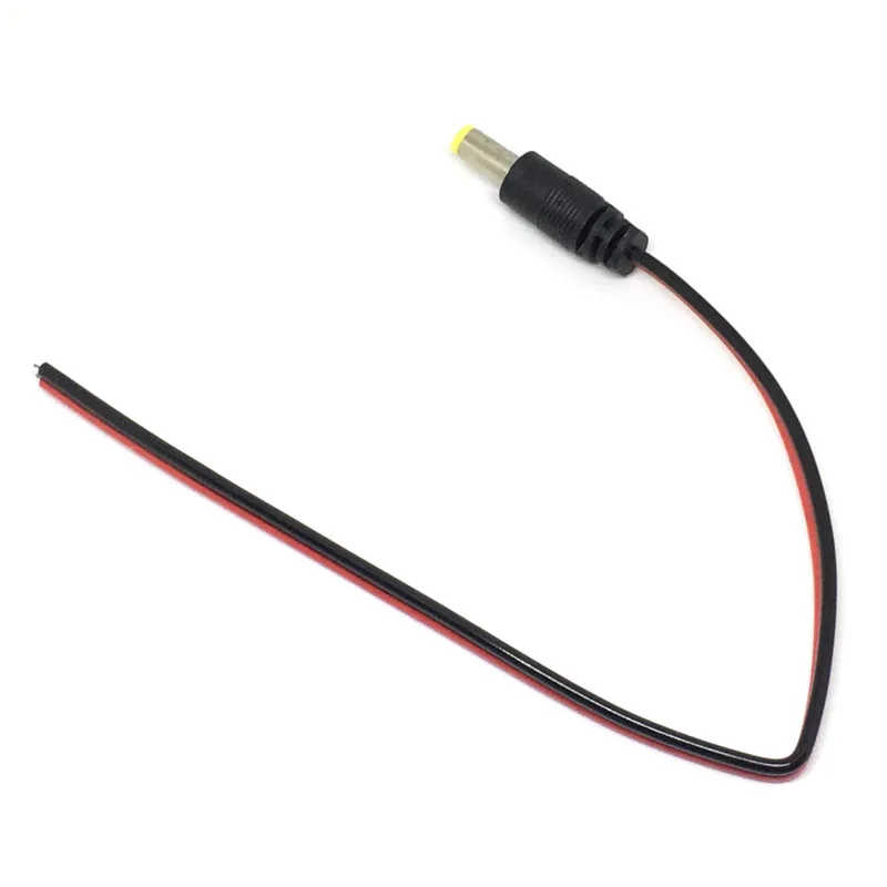 5.5x2.15.52.1 mm Male plug 12V DC Power Pigtail cable jack for CCTV Security Camera connector 