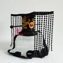 Золотой черный 3 вида конструкций маленький мальчик детский аксессуар для волос кусок занавес из бус шапка императора династии Хань императора Тиара для волос