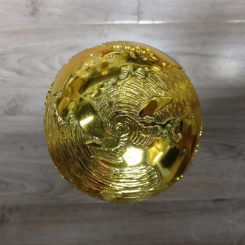 

Full Size 36cm 1:1 Football Cup Gold Champion Trophy Titan Cup Award Globe Soccer Fans Souvenir Resin Craft Keepsake Trophies