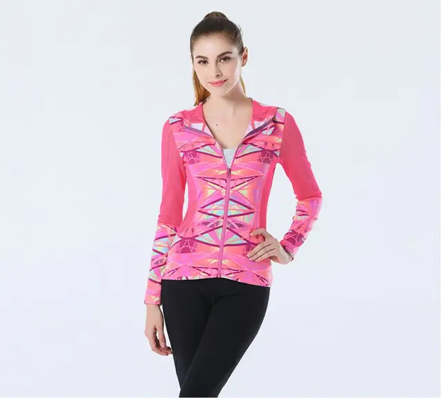 Aliexpress.com : Buy Brand New Womens Mesh Stitching Workout Jackets Breathable Wicks Sweat 