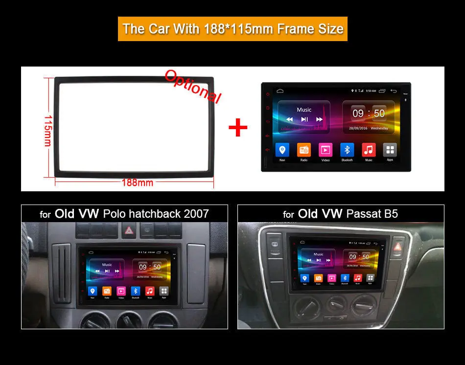Clearance HD 1024*600 Android 8.1 Head Unit On-Board Computer Double 2 din 2din Universal Car Radio Stereo Autoradio Multimedia Player GPS 5