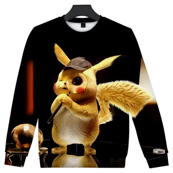 

Z&Y 8-20Years Anime Pokemon Go Pika Tshirt Kids T-shirts Children Pikachu Boys Long Sleeves Top Baby Clothes Girls Sweatshirts