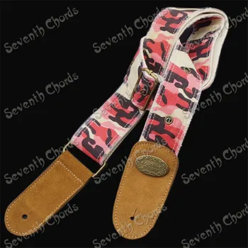 

1pcs Retro Acoustic Electric Bass Guitar Strap Adjustable Length With Leather Head Guitar Accessories Musical instrument par