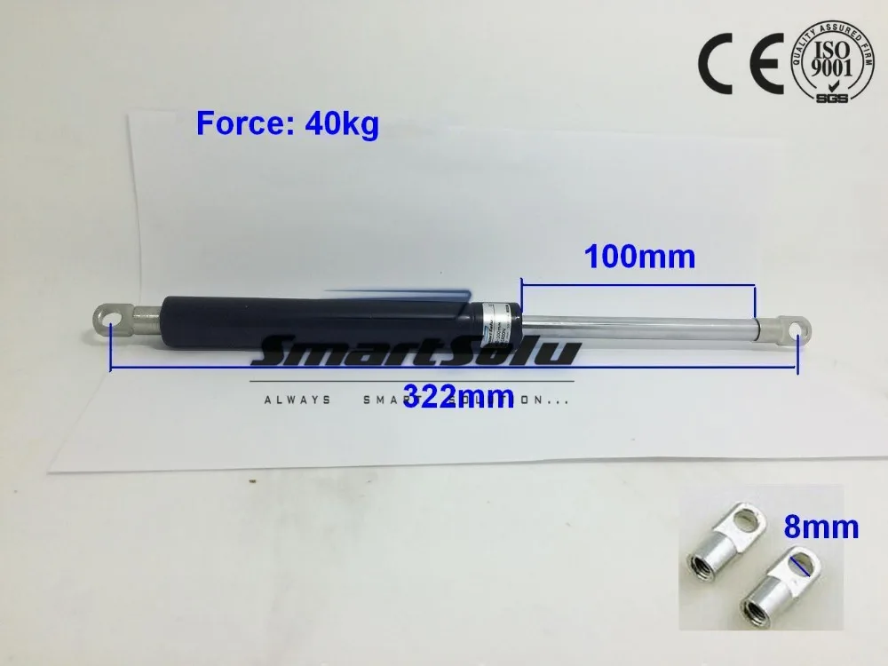 

Free Shipping 40kg/88lbs Force Auto Gas Spring Rod Diameter 100mm Stroke