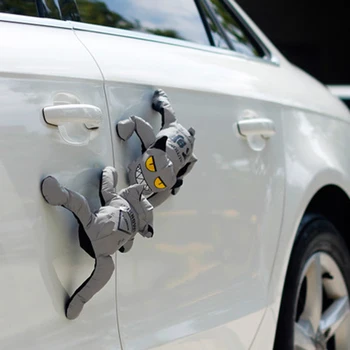 

Car Exterior Dolls Unidentified creature magnetic reflective doll car top decoration creative Ornaments