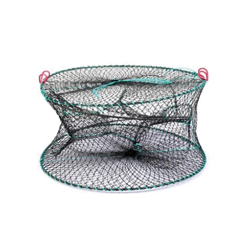 2015 Hot Sale Fishing Net Mesh Nylon Folding Round Sharp Fishing Cages