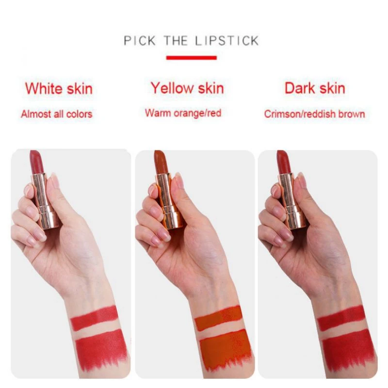 1PC Matte Lipstick Non-stick Moisturizing Long Lasting Makeup Lipsticks for Women Cosmetic 1PC Matte Lipstick Non-stick Moisturizing Long Lasting Makeup Lipsticks for Women Cosmetic