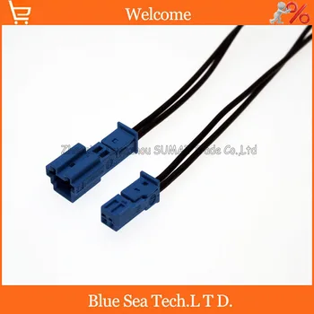 

Good quality blue Car Speaker plug,Auto stereo plug,Car lamp connector with 10cm cable for BMW X1 X3 X5 car ect.