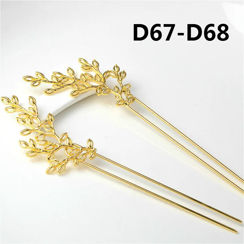 

10pc 8.4*18.4mm Gold/silver color Bride Bridesmaid Hair Accessories Branch Hair Pin Clip for Wedding Hairpins Sticks For Women