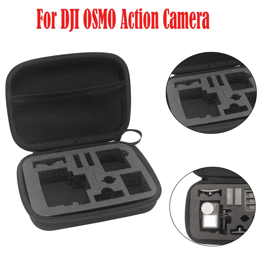 

Portable Handheld Mini Hard Bag Storage Carry For DJI OSMO Action Camera Nylon small and light for travel Carrying Case 2019