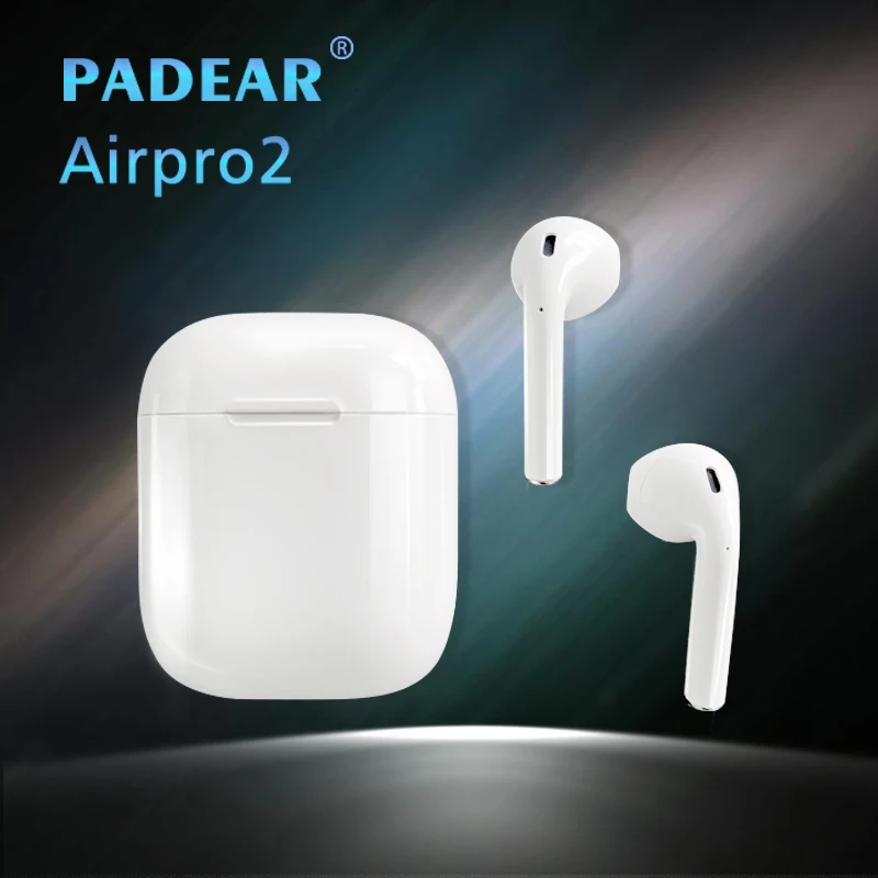 

Padear Earphones Airpro2 Wireless Bluetooth Earbuds Earphone Airpro 2 for Iphone 6/7/8 plus Apple Android