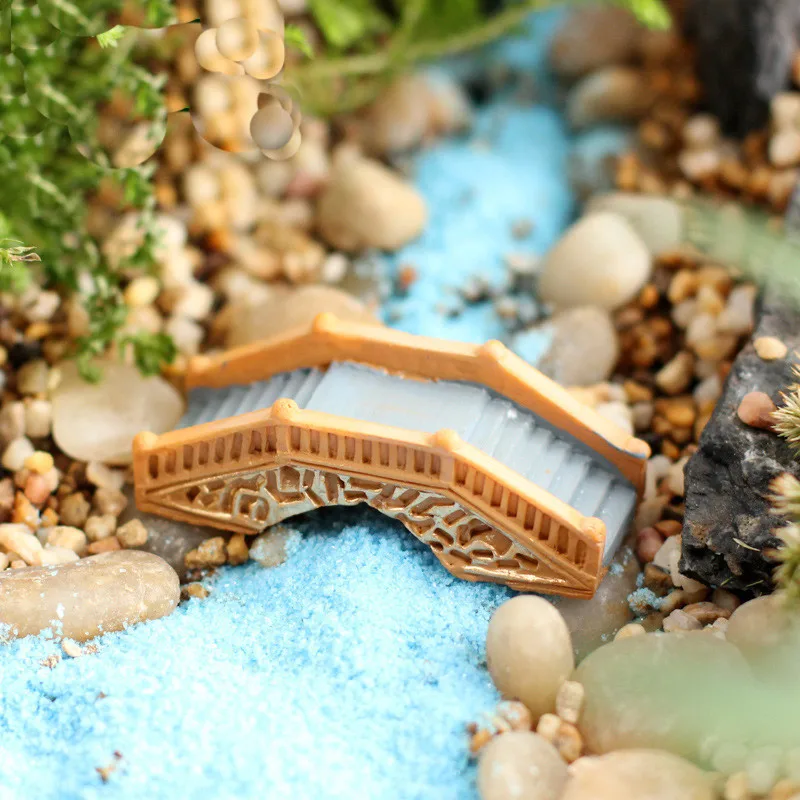 XBJ051 Resin style palace bridge 1pc stone arch simulation zakka grocery resin ornaments micro landscape | Дом и сад