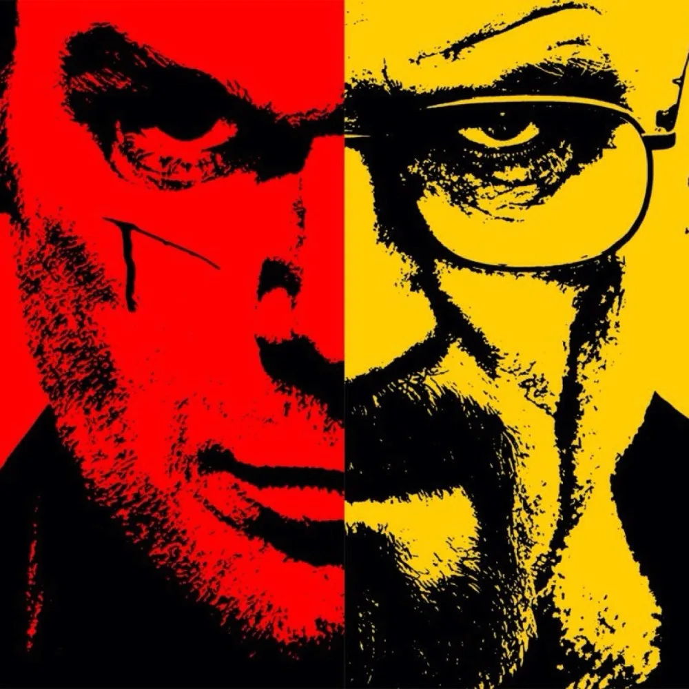 P0521 Breaking Bad Walter White Dexter Morgan 2 художественные плакаты винтажные 45x45cm | Дом и сад