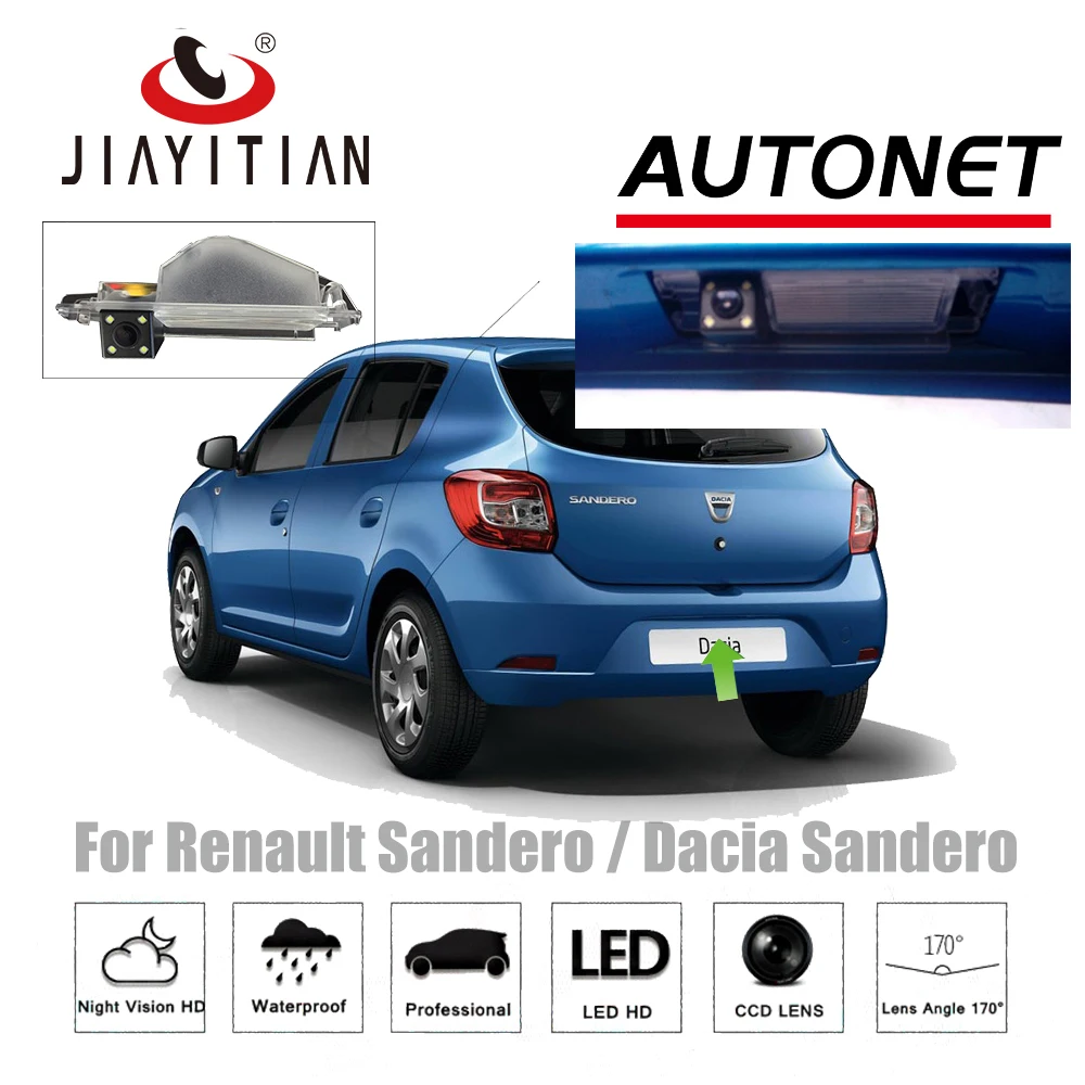 JiaYiTian Rear view font b Camera b font For Renault Sandero Dacia Logan Steppe 2012 2018