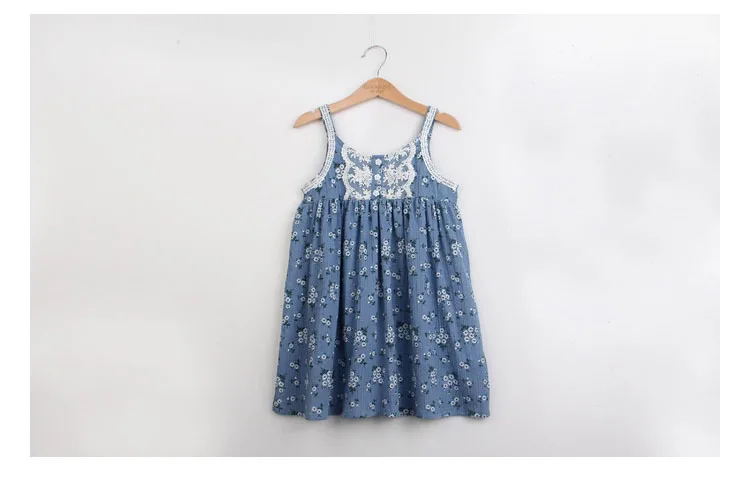 little teenage girls cute dress floral printed kids sundress sleeveless kids princess dress summer 2017 children dress clothing (6)