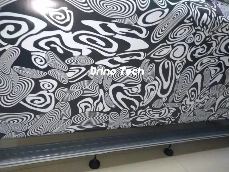 Black White Camouflage Vinyl Wrap Film-2
