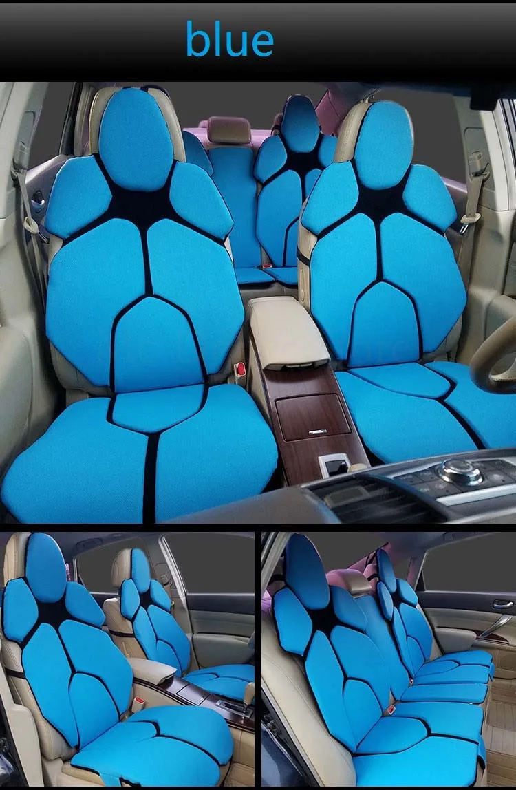 Роскошный чехол для сидения автомобиля, четыре сезона, авто 5 сидений, мягкая подушка для Porsche Cayenne, SUV, Cayman, технология автомобиля, Стильный коврик, 13 цветов - Название цвета: Синий
