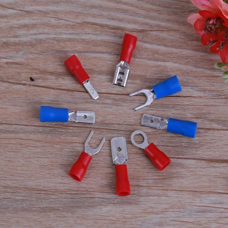  280pcs Assorted Full Insulated Fork U-type Set Terminals Connectors Electrical Crimp Spade Ring ins