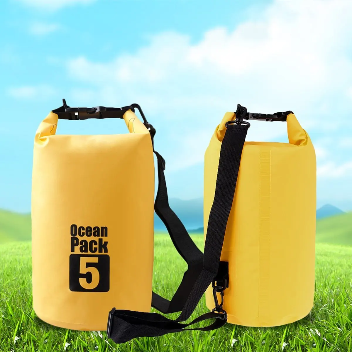 2L 5L Waterproof Dry Bag Water Resistant Swimming Storage Bag Pack Sack