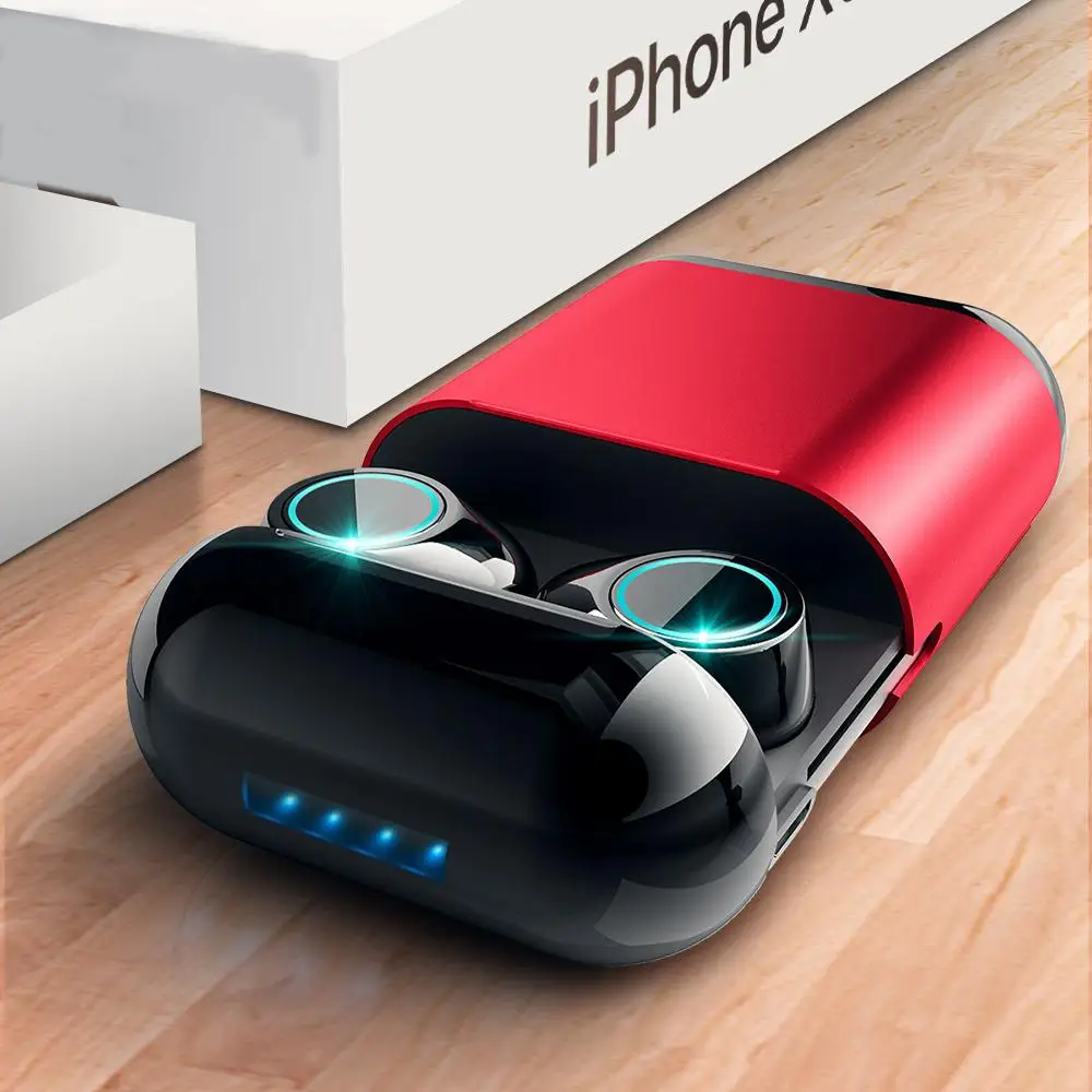 

S7 TWS Earbuds Wireless Bluetooth Earphones Stereo Headset with Mic and Charging Box PK i7s i9s i10 for iphone x xr xs