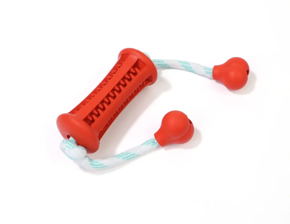 Dog Interactive Toy Leaky Feeding Rope Piercing Stick Rubber Resistant To Bite Molar Pet Dog Chew Toys Tooth Cleaning Training (20)