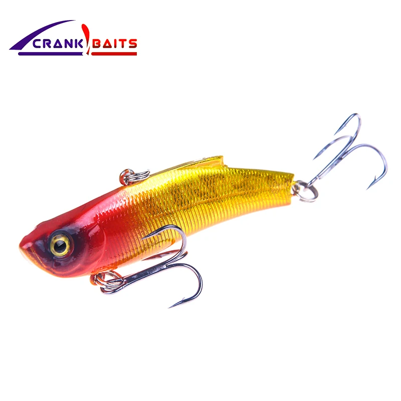 

CRANK BAITS fishing VIB 70mm/17.7g depth 0-1.5m lure quality wobblers fixed weight system bait 6 color for choose YB492