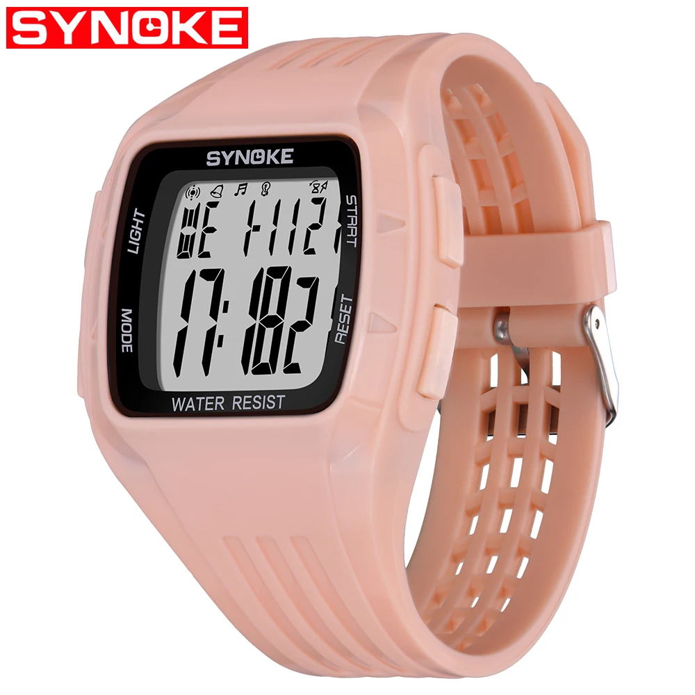 

SYNOKE Digital Watch Men Women Fashion Sport Waterproof LED Display Simple Watches Electronic Wristwatches Running Clock