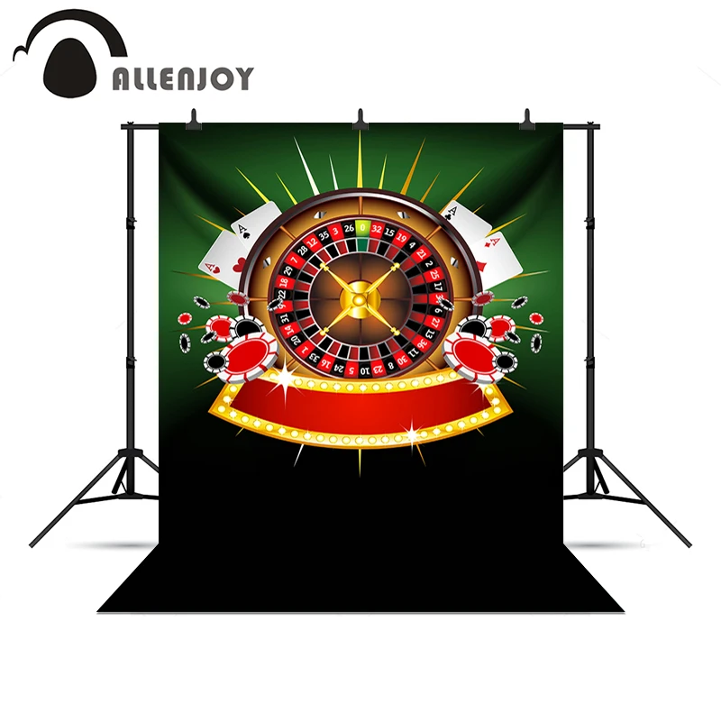 Фотофон Allenjoy Казино Покер рулетка азартный дом Блестящий Рождественские фоны