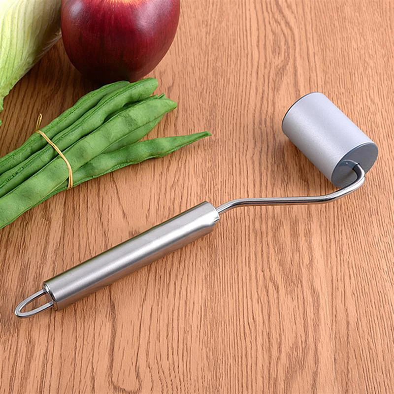 Stainless Steel Dough Rolling Pin Baking Cooking Tool Roller For Pasta Cookies Pizza And Dough