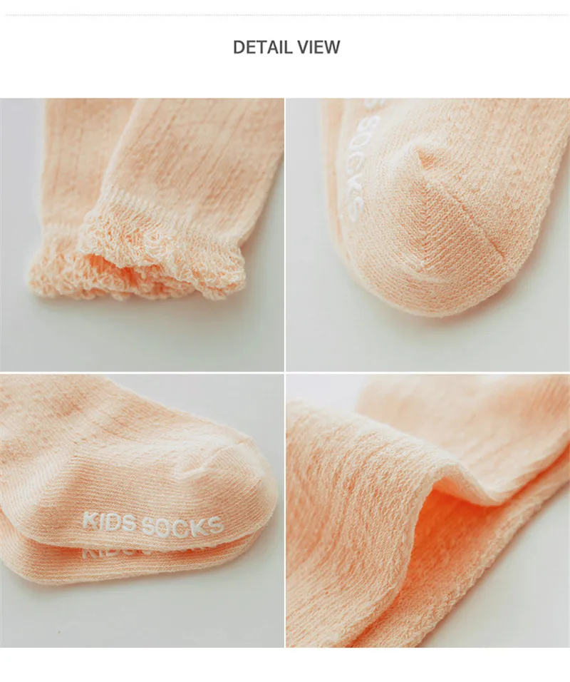 0-24Months Мягкий хлопок носки для мальчиков и девочек модные детские носки для новорожденных, детские длинные носки летние тонкие хлопчатобумажные детские носки гетры для малышей